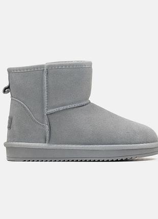 Серые женские угги ugg mini light grey х угг мини 38