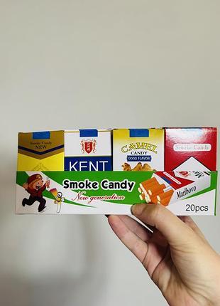 19шт/130 грн, набір цукерок-сигарет «smoke candy, всередині містяться солодкі пресовані цукрові палички, строки до 01.12.27р.