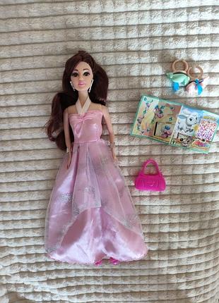 Лот лялька anlily + колечко з kinder / за типом барбі / barbie / принцеса