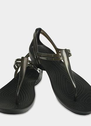 Жіночі сандалії crocs jibbitz isabella t-strap