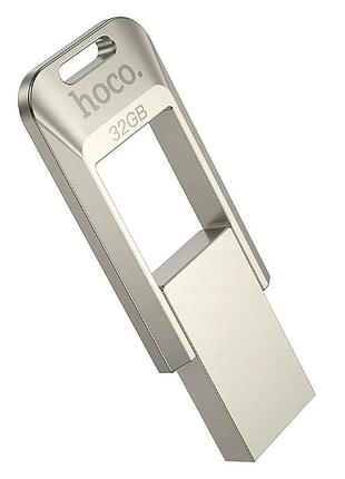 Флеш-накопитель hoco ud16 usb 3.0 32gb поворотный с защитой от ударов и магнитным креплением