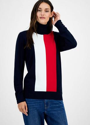 Жіночий светр tommy hilfiger кофта з коміром