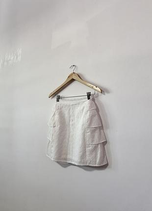 Котонова спідничка з прошви boohoo🌿