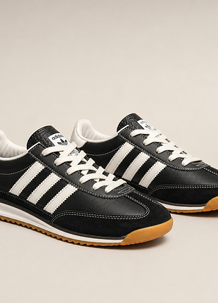 Кроссовки мужские adidas sl 72 wales bonner черные, натуральная кожа, 41–45