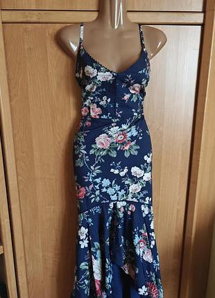 Отличное хлопковое платье миди от laura ashley