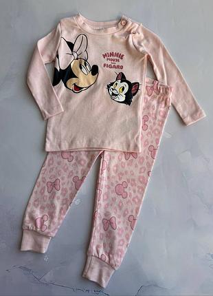 Пижама на девочку демисезонная minnie mouse primark р.74 см, 92 см