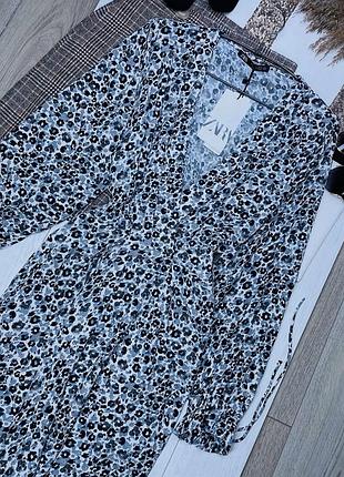 Нова літня сукня zara s m коротке плаття трапеція романтична сукня з об’ємними рукавами зара
