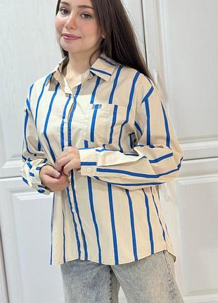 Сорочка, рубашка в полоску