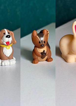 Іграшкова фігурка набір тварин песик білка кролик серія happyland happy pets early learning centre (elc).