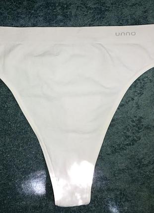 Жіночі білі трусики стрінги unno (італія) m l