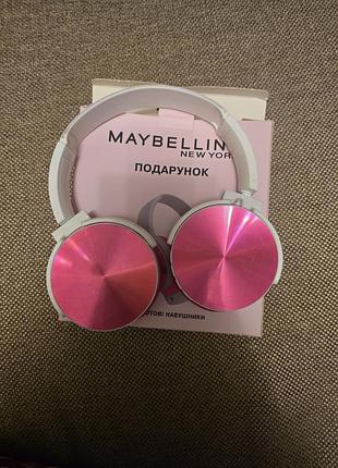 Наушники maybelline new york розовые
