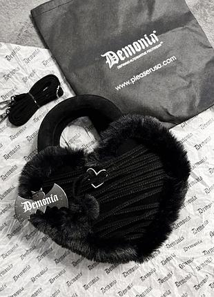 Чорна сумка demonia серце оригінал нова з сша ексклюзив