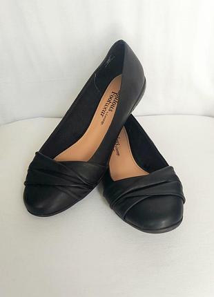 Женские черные комфортные балетки fabulous footwear by george
