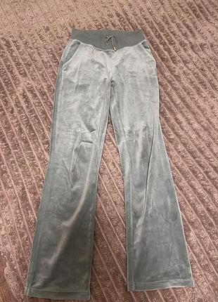 Велюровые брюки juicy couture sport, размер xs