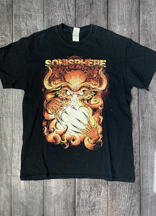 Мерч футболка  рок метал фестивалю sonisphere.