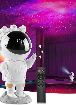 Проєктор зоряного неба astronaut star projector з пультом дк, led galaxy projector, нічник космонавт | новий, пошкоджена коробка