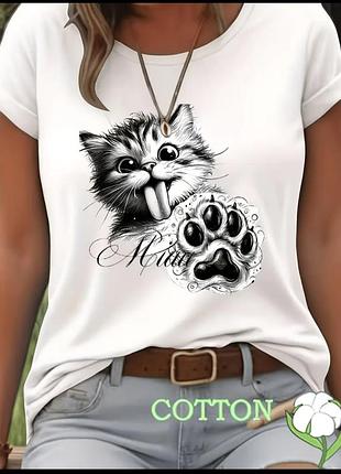 Футболка с котиком