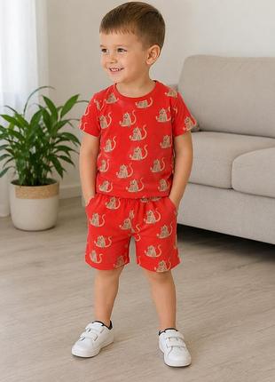 Костюм футболка и шорты m&s рост 98-104