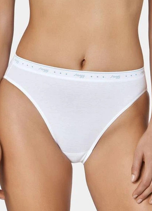 Жіночі білі трусики бавовна sloggi l xl