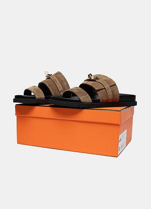 Hermès empire jackson sandal étoupe 36 38