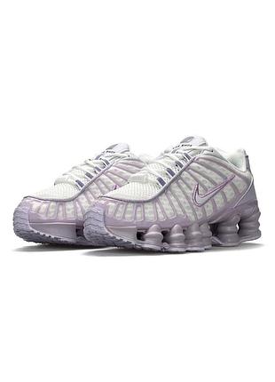 Nike shox tl white purple