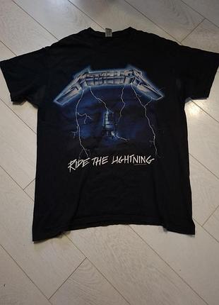 Оригинальный мерч metallica gildan l базовая мужская футболка футболка металлика рок мерч