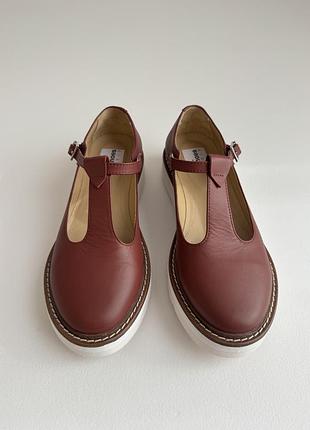 Te.shoes mary jane з натуральної шкіри