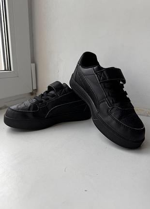 Кросівки дитячі для хлопчика puma. шкіряні, розмір 32 на липучках