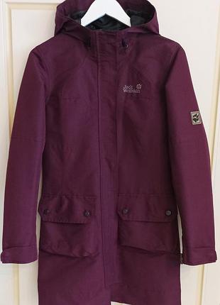 Женское пальто-парка jack wolfskin mayfair coat (stormlock active), размер xs