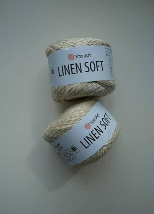 Пряжа літня yarnart linen soft 7302