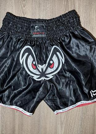 Чорні шорти для муай-тай islero (islero muay thai shorts), розмір l