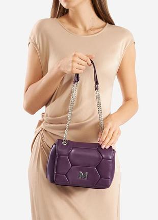 Сумка женская с ремешком mexx k-016-06 фиолетовая