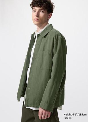 Куртка-рубашка uniqlo на пуговицах