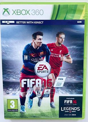 Fifa 16, б/у, английская версия - диск для xbox 360