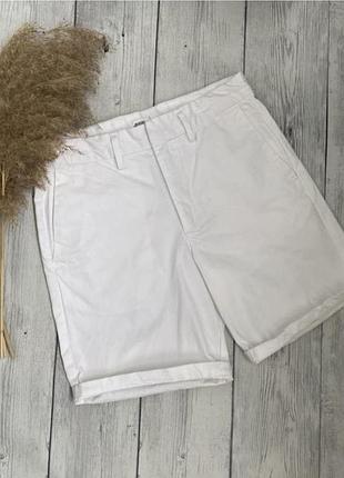 Котоновые новые шорты белые от бренда burton menswear s/m (36/38)