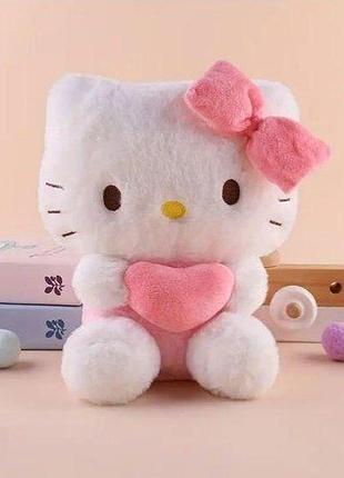 Мягкая плюшевая игрушка hello kitty. мягкая игрушка kuromi розовый.