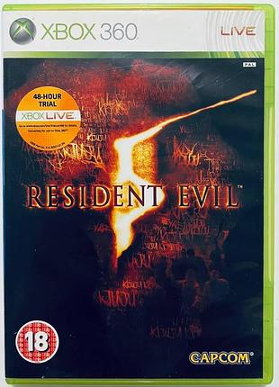 Resident evil 5, б/у, английская версия - диск для xbox 360