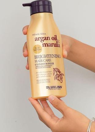 Кондиціонер luxliss brightening hair care conditioner для блиску волосся 500 мл