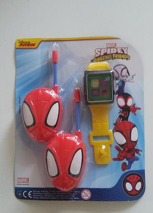 Новий набір  spider man годинником