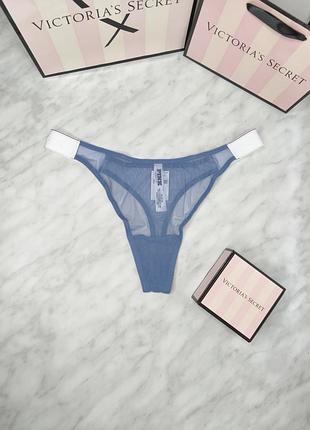 Сітчасті трусики-стрінги з високим вирізом. pink. victoria's secret. оригінал 🇺🇸