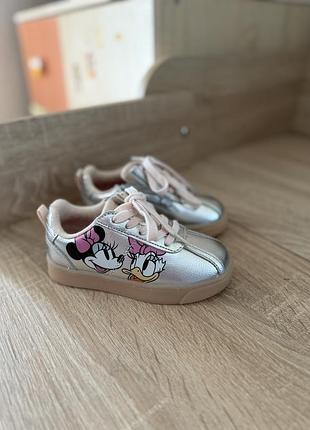 Дитячі сріблясті кеди zara disney, зара дісней,розмір 25.