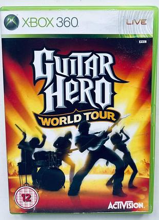 Guitar hero world tour, б/у, английская версия - диск для xbox 360