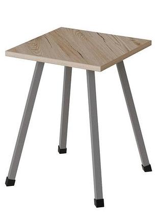 Табурет ferrum-decor 430x320x320 сірий метал дсп дуб сан-марино 16 мм (frd-106921)