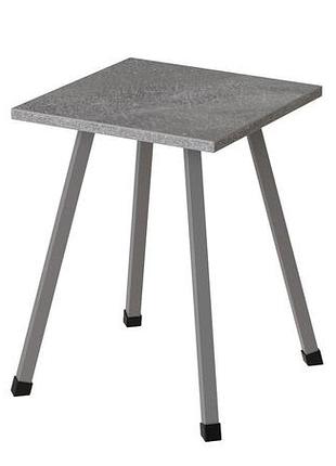 Табурет ferrum-decor 430x320x320 сірий метал дсп бетон 16 мм (frd-106923)