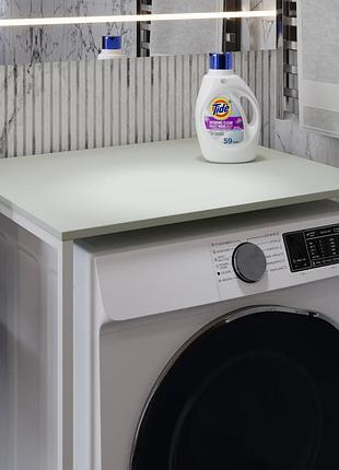 Стелаж-полиця бафрум 401 ferrum-decor для пральної машини 90x70,5x60,5 білий метал дсп кашемір 16 мм (frd-107581)
