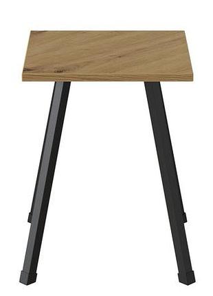 Табурет ferrum-decor 430x320x320 чорний метал дсп дуб артизан 16 мм (frd-106916)