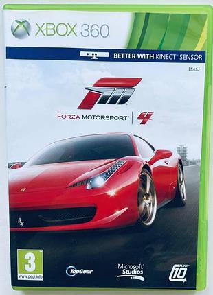 Forza motorsport 4, б/у, русские субтитры - диск для xbox 360
