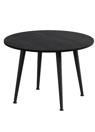 Стол журнальный круглый optima 2 ноги на конус ferrum-decor 450x670x670 черный металл дсп каштан арвадонна 16 мм (frd-107544)