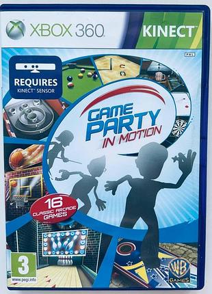 Game party in motion, б/у, русская версия - диск для xbox 360