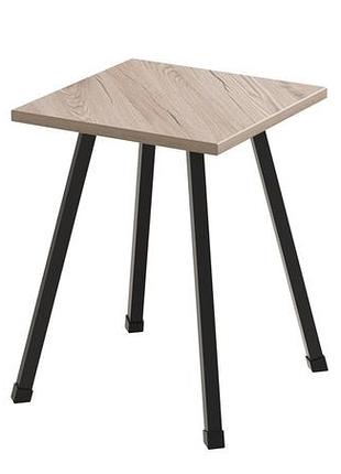 Табурет ferrum-decor 430x320x320 чорний метал дсп дуб сан-марино 16 мм (frd-106915)